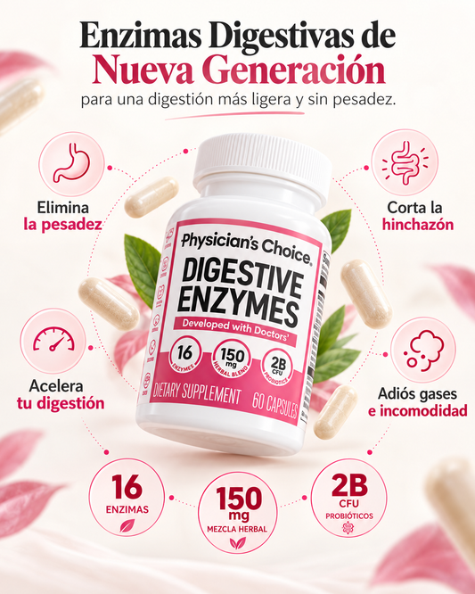 Digestive Enzymes — Para la pesadez después de comer